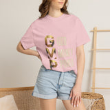 T-Shirt — GVMP Gold Graphic: "God Money Power" Statement Tee