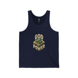 God Power Tank Top — Faith-Inspired Graphic Jersey Tank