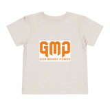 Toddler Tee — GMP (God Money Power) Orange Logo