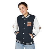 Letterman Jacket — "Put GOD First, Hustle For The MONEY, Put Yourself In POWER" Inspirational Varsity Coat