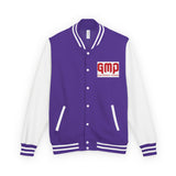 Letterman Jacket — GMP "God Money Power" Red & White Varsity