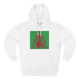 Jesus 'Keep Moving Forward' Hoodie — Retro Red & Green Graphic Pullover