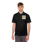GMP 'God Money Power' Men’s Polo — Gold Logo Athletic Golf Shirt