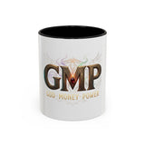 GMP 'God Money Power' Accent Coffee Mug — 11/15 oz Inspirational Ceramic