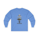 God Money Power Long Sleeve Tee — Faith & Ambition Graphic Shirt