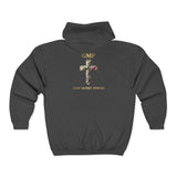 GMP 'God Money Power' Cross Zip Hoodie