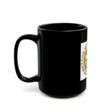 Money Power (GMP) Black Coffee Mug — Gold Emblem Inspirational Tea Cup