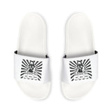 Men's Slide Sandals with Removable Strap — Vintage Skull Graphic