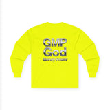 Long Sleeve Tee — GMP God "Money Power" Metallic Logo