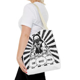 Iconic Madonna Tote Bag — 'God Money Power' Graphic All-Over Print