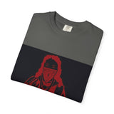 T-Shirt — Red Blindfolded Nun Graphic Tee (I Gave Money, Woke Up)