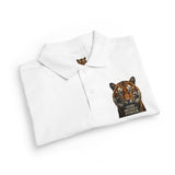 Youth Polo Shirt - Tiger Graphic "God • Money • Power"