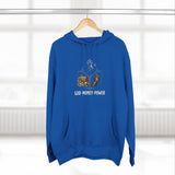God Money Power Hoodie — Motivational Faith & Wealth Graphic Hoodie