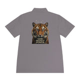 Tiger Crest Polo — 'God • Money • Power' Men's Sport Shirt