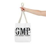 GMP "God Money Power" Graphic Tote Bag – Faith & Hustle Everyday Carry