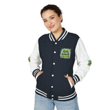 Letterman Jacket — "God Money Power" Varsity Bomber