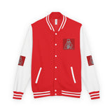 Letterman Jacket — 'God Money Power' Graphic Varsity Jacket