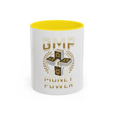 Money Power Accent Coffee Mug — GMP Cash Stack Design (11/15 oz)