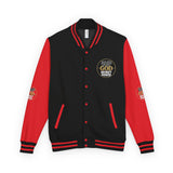 Letterman Jacket — GMP GOD Money Power Red & White Varsity Jacket