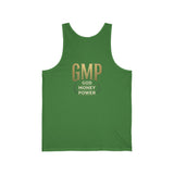 GMP (God Money Power) Gold Logo Tank Top — Inspirational Faith & Hustle Sleeveless Shirt