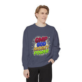 GMP God Money Power Colorblock Sweatshirt — Inspirational Faith & Hustle Crewneck