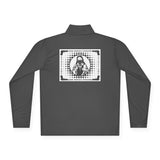Quarter-Zip Pullover — Retro Jesus Graphic "Love One Another"