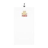 God Money Power Winter Neck Gaiter — Drawstring Face Scarf