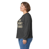 GMP Long Sleeve Tee — God Money Power Gold Graphic