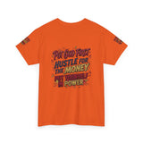 Inspirational Graphic Tee — "Put God First, Hustle for the Money, Put Yourself in Power"