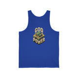 God Power Tank Top — Faith-Inspired Graphic Jersey Tank