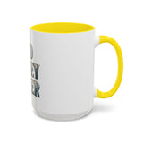 God Money Power Accent Coffee Mug - Inspirational Faith & Prosperity Ceramic Mug (11/15oz)