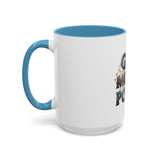 God Money Power Accent Coffee Mug — Inspirational Faith & Prosperity Ceramic Mug (11/15oz)