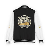 Letterman Jacket — “Put God First, Hustle For The Money” Varsity Jacket