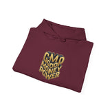 GMP "Good Money Power" Hoodie — Retro 3D Gold Logo Pullover