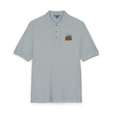 God Money Power- Embroidered 'Good Vibes' Polo Shirt – Casual Golf & Workwear