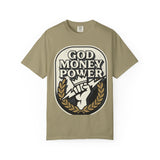 God Money Power Graphic T-Shirt