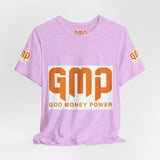 GMP "God Money Power" Graphic Tee — Bold Faith & Hustle Shirt