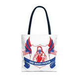 Tote Bag — Patriotic 'God Money Power' Religious Graphic Tote