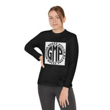 Youth Long Sleeve Tee — "GMP" Good Money Power Circular Logo