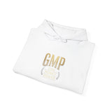 GMP Crest Hoodie — White Gold Logo Pullover