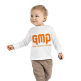 Toddler Long Sleeve Tee — GMP "God Money Power" Orange Graphic