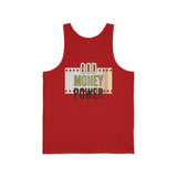 God Money Power Tank Top – Inspirational Faith & Hustle Graphic Tank