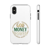 Phone Case — "God Money Power" Inspirational Religious Design