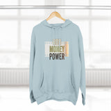 God Money Power Hoodie — Three-Panel Fleece Graphic Hoodie