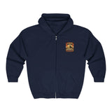 God Over Money Zip Hoodie — Religious Faith & Financial Priority Graphic Hoodie