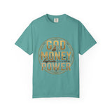 God Money Power T-Shirt — Bold Gold Graphic Tee