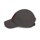 Dad Cap — Red Glitter Sacred Heart Embroidered Baseball Hat