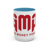 GMP Coffee Mug — Good Money Power Red Accent Ceramic Mug (11/15oz)