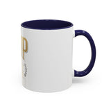 GMP Gold Accent Coffee Mug – "God Money Power" Inspirational Ceramic Cup