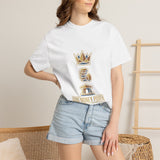 God Money Power T-Shirt — Crown & Coins Faith-Inspired Graphic Tee